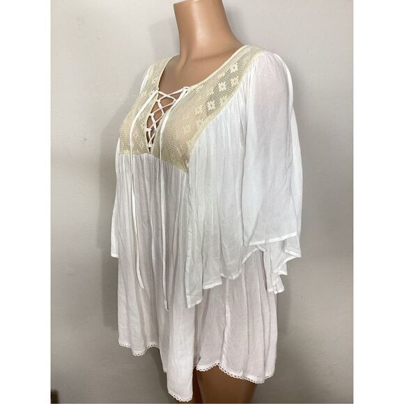 New. L*SPACE white and cream lace coverup. S/XS. Retails $149 - Picture 4 of 6
